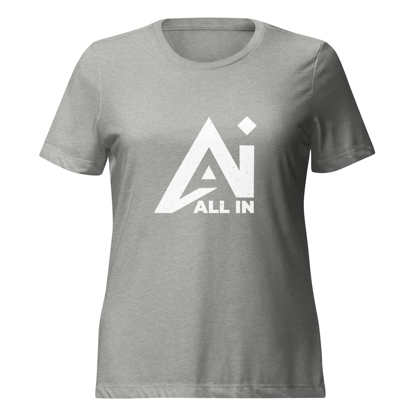 All In chest Women’s relaxed tri-blend t-shirt