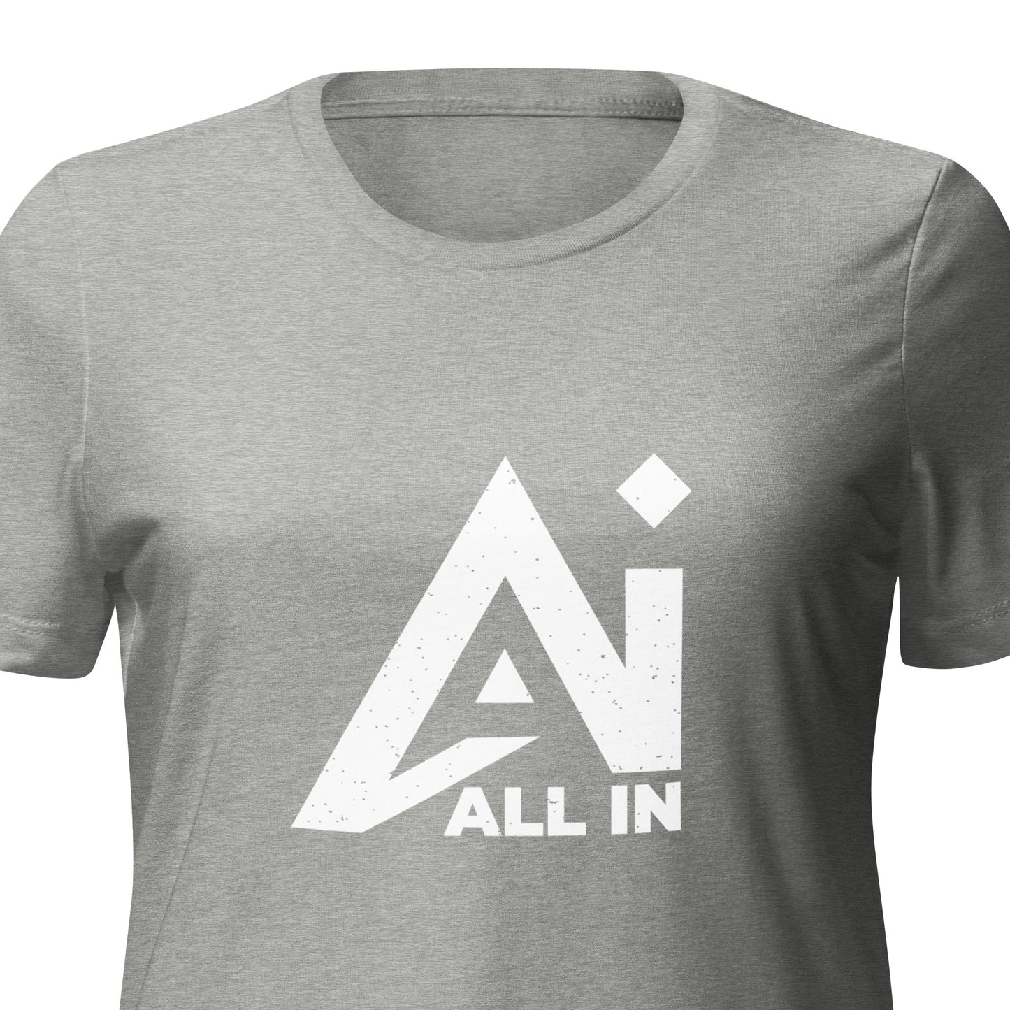 All In chest Women’s relaxed tri-blend t-shirt