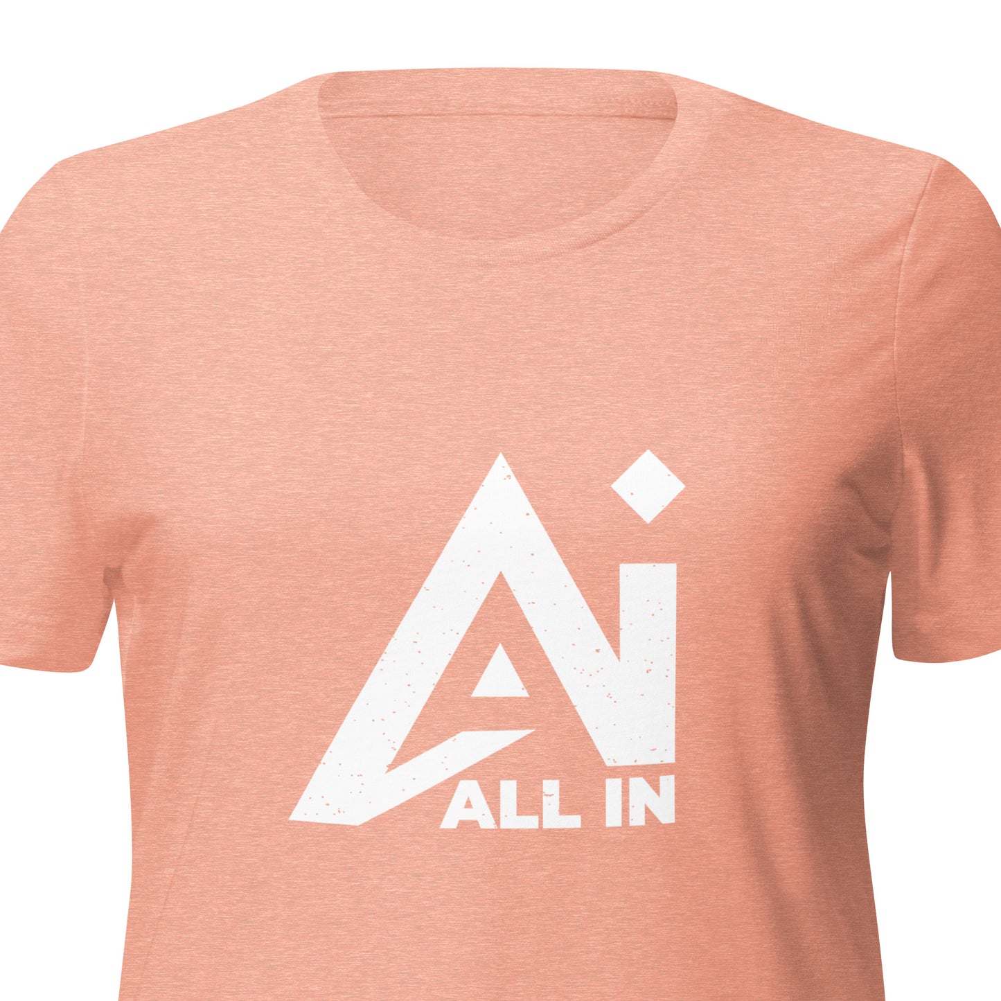 All In chest Women’s relaxed tri-blend t-shirt