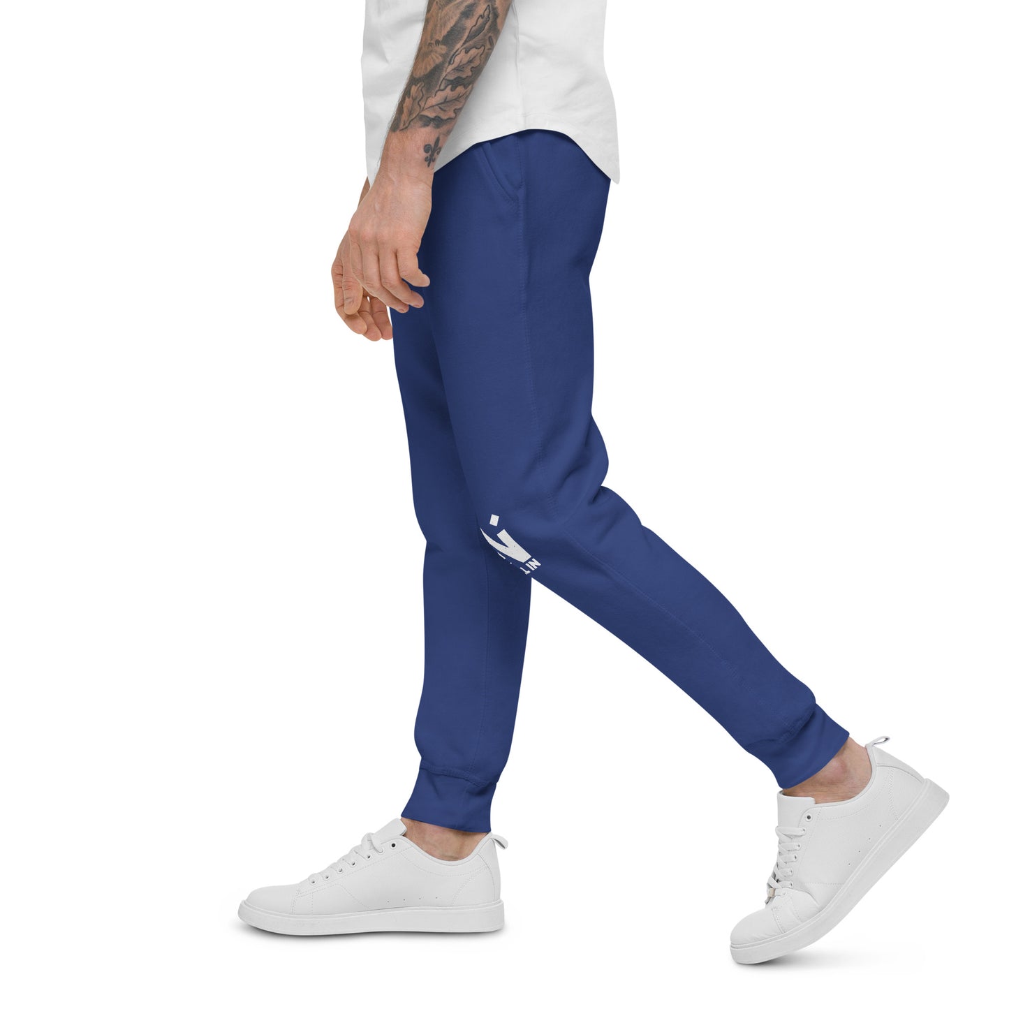 Unisex fleece sweatpants - left leg logo