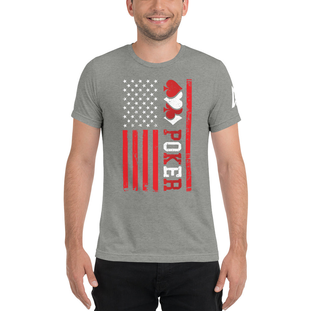 Poker Flag Short sleeve t-shirt