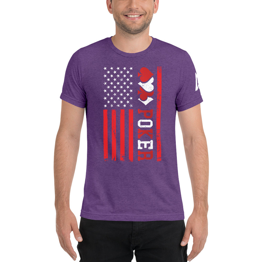 Poker Flag Short sleeve t-shirt