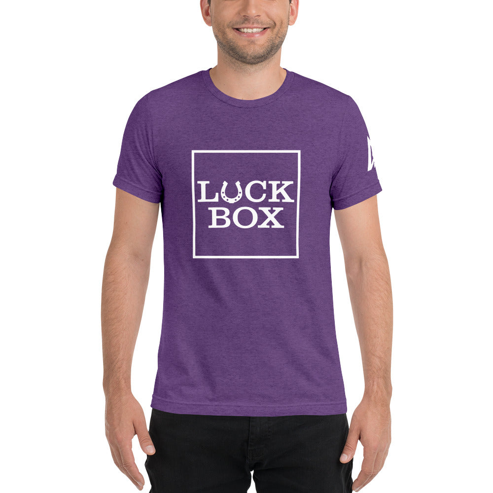 Purple box cheap t shirt