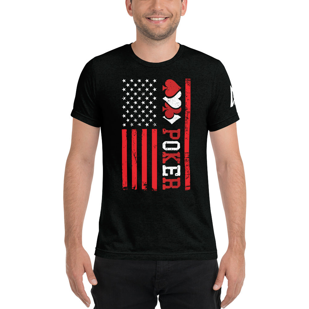 Poker Flag Short sleeve t-shirt