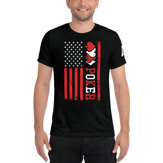 Poker Flag Short sleeve t-shirt