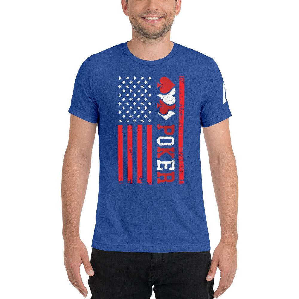 Poker Flag Short sleeve t-shirt