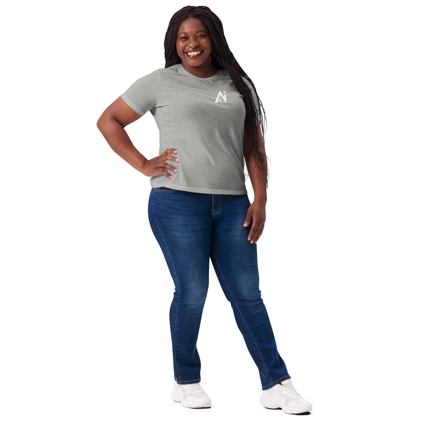 All In Pocket Women’s relaxed tri-blend t-shirt