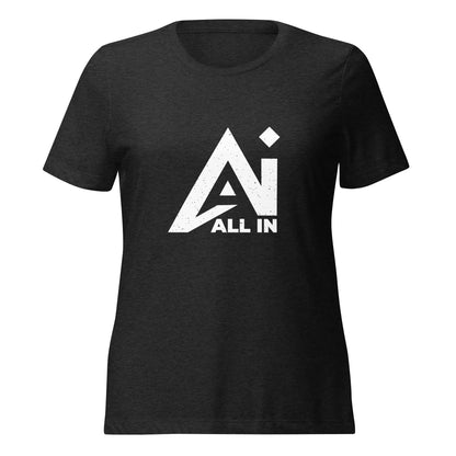 All In chest Women’s relaxed tri-blend t-shirt